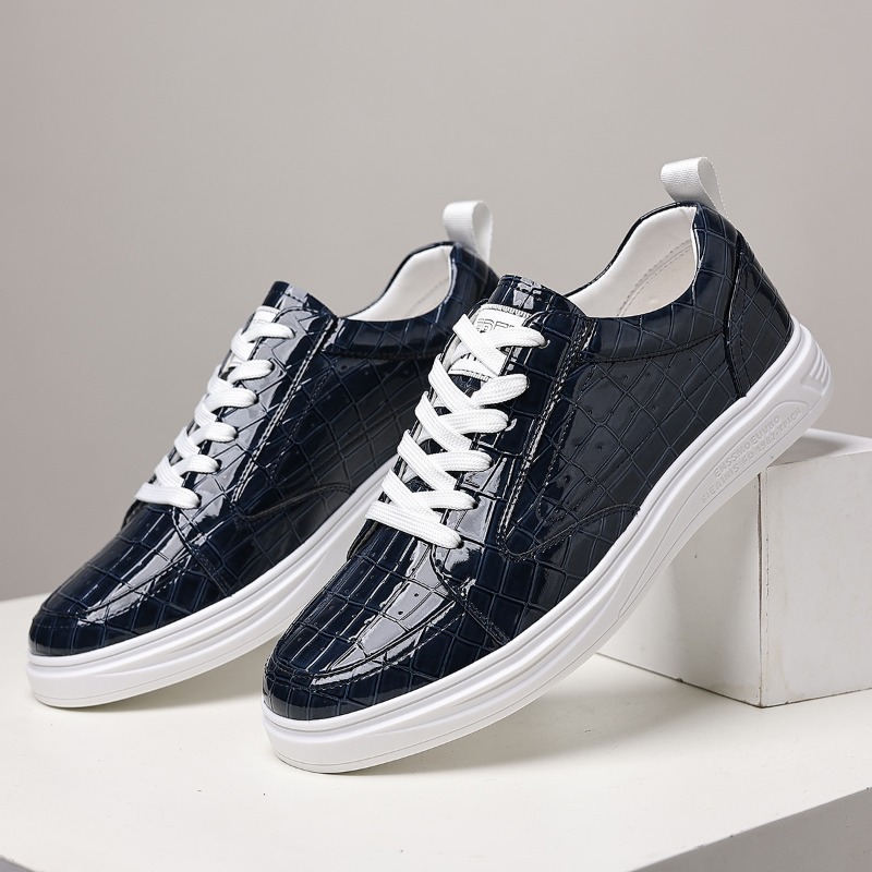 Sneaker Career - 클래식 남성 로우탑 스케이트 슈즈 가죽