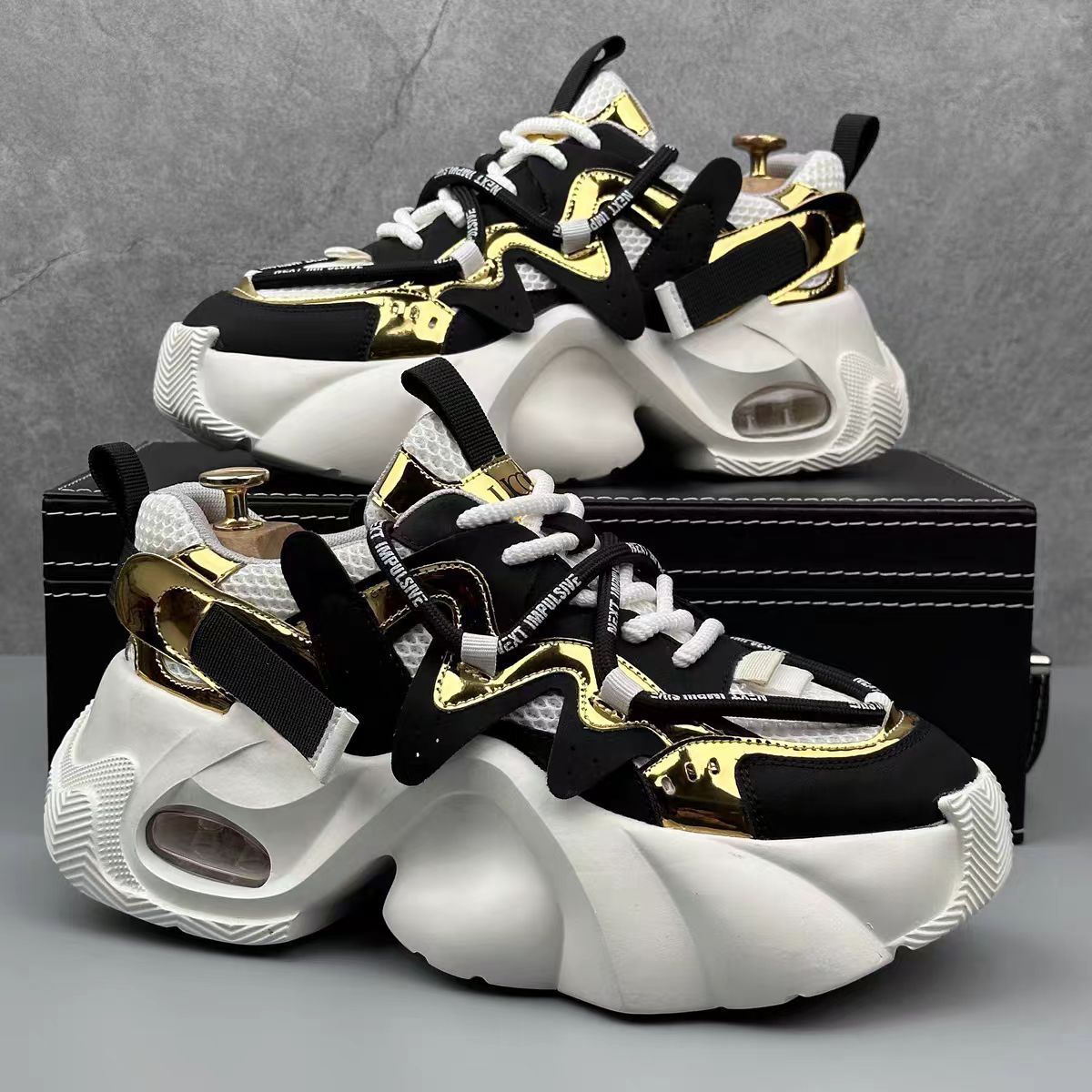 뉴 대드 슈즈 컬러 블록 캐주얼 남성 스니커즈 봄 통기 - Sneaker Career 리뷰 및 가격
